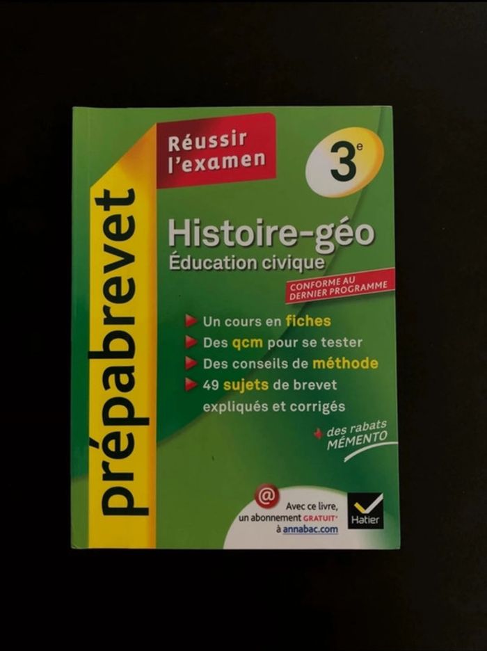 Prépabrevet Histoire-géo Éducation civique 3ème