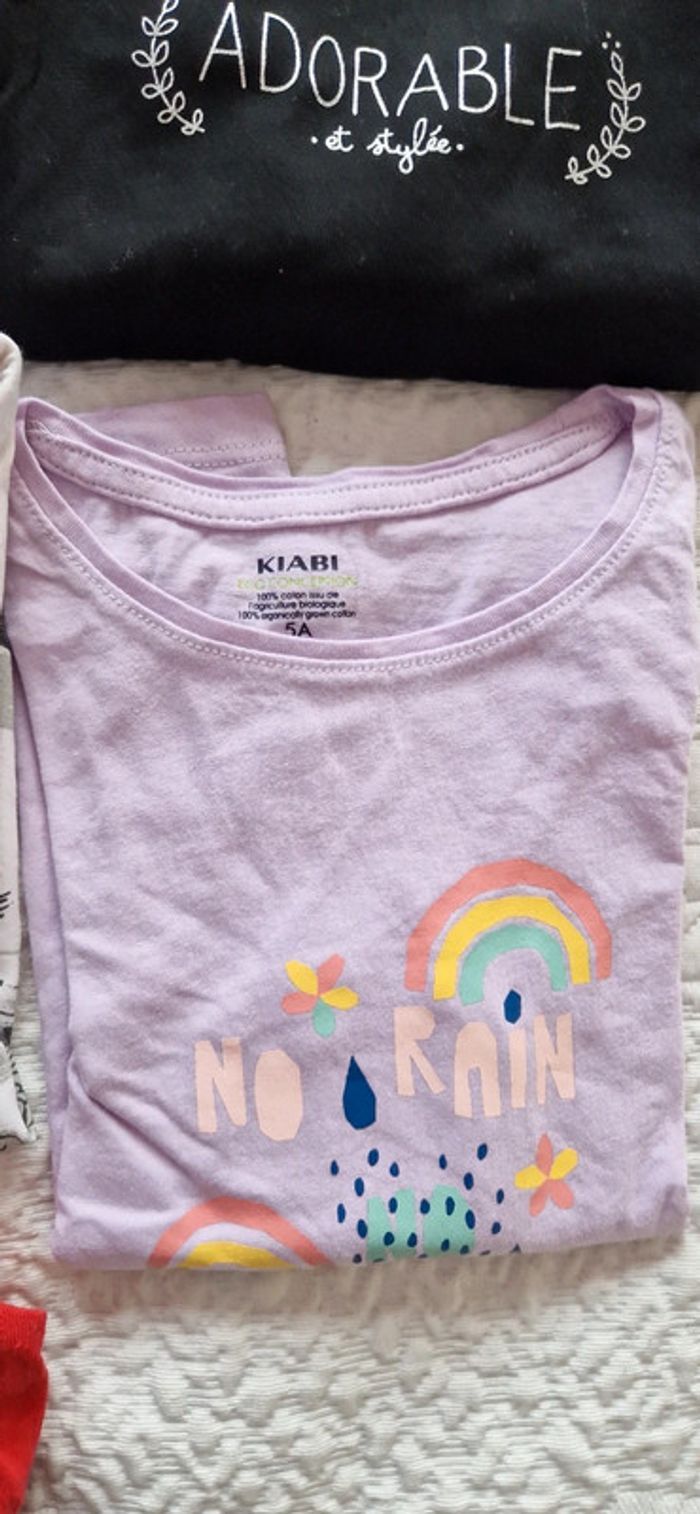 Lot de 13 t-shirts manches longues fille 5 ans - photo numéro 5