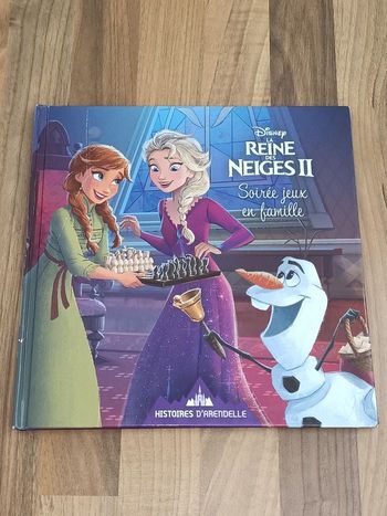 Livre Reine des Neiges Soirée jeux en famille 