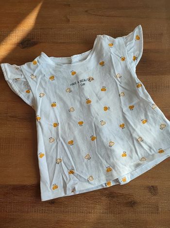 Tee-shirt blanc 6 mois