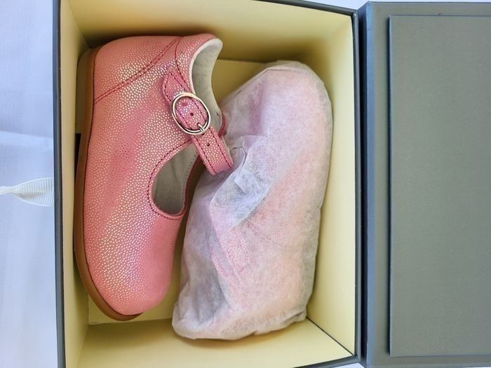 Chaussures charles IX fille en cuir rose Point 22 Made in France 🇨🇵 - photo numéro 3