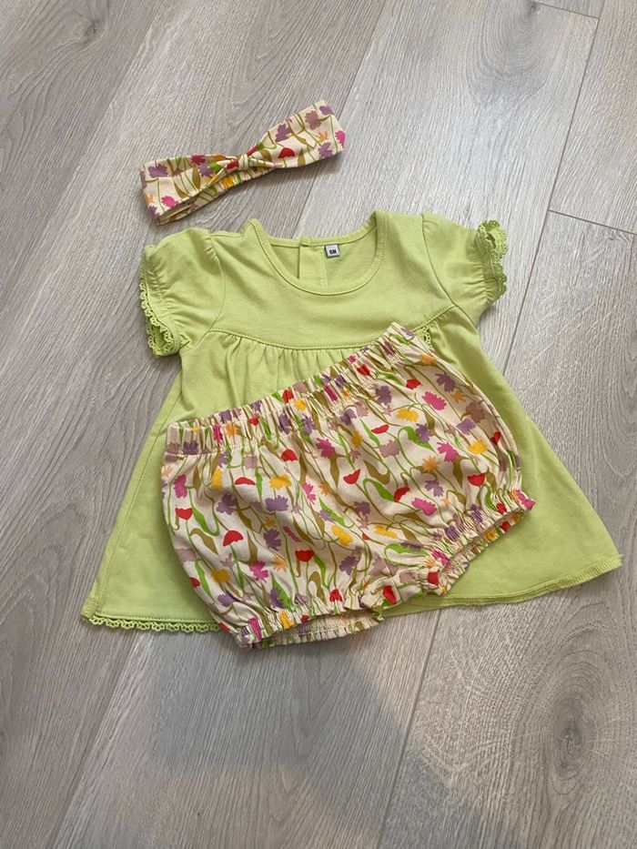 Ensemble été 6 mois fille neuf