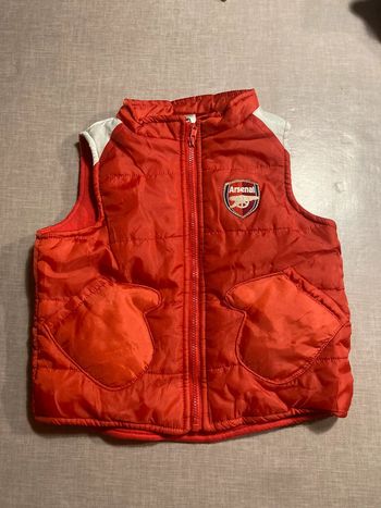Doudoune sans manches Arsenal 9/12 mois