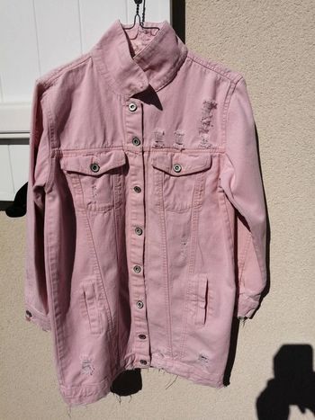 Veste en jean rose "Only" taille S