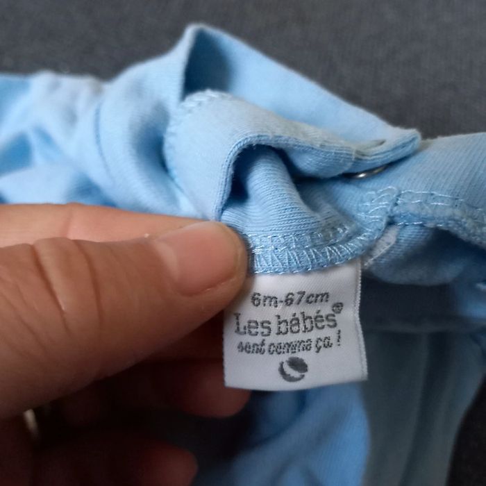 Tee shirt manches longues bleu clair absorba - photo numéro 3