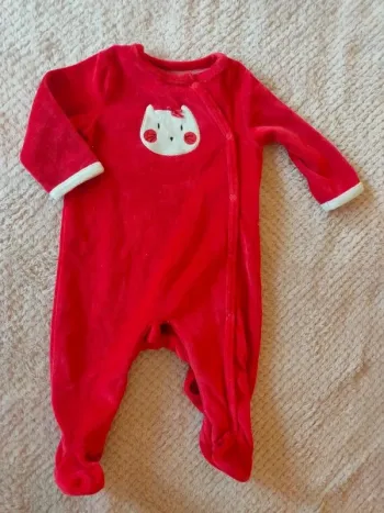 Pyjama rouge Orchestra 6 mois