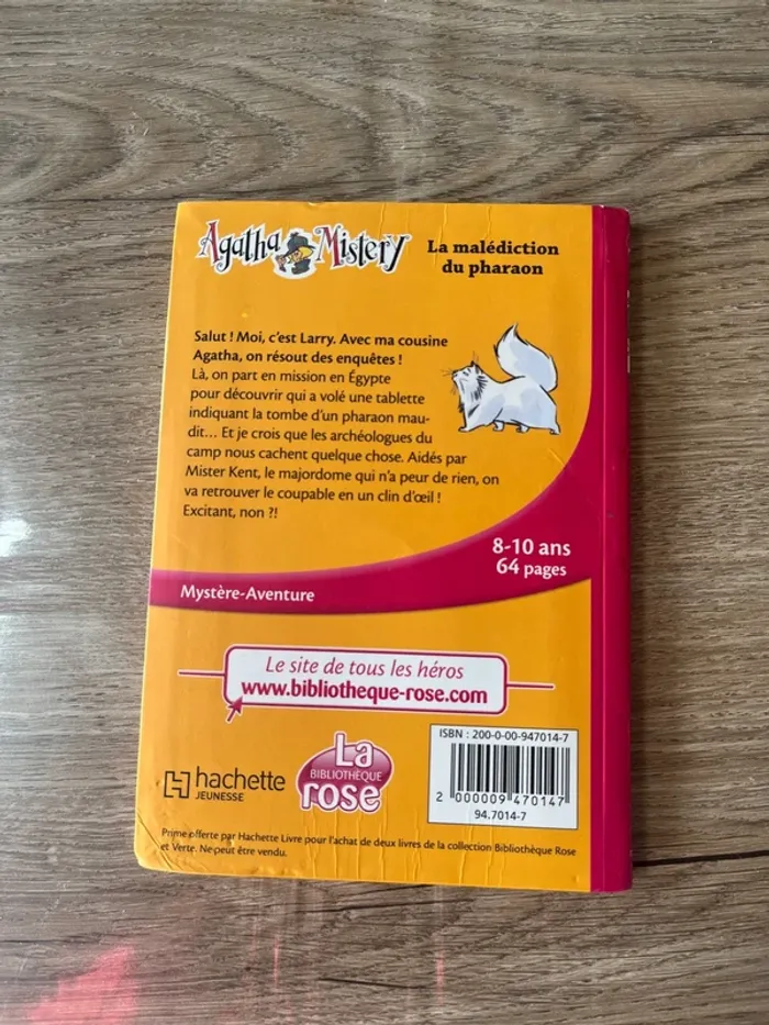 Livre enquête La malédiction du pharaon - photo numéro 2