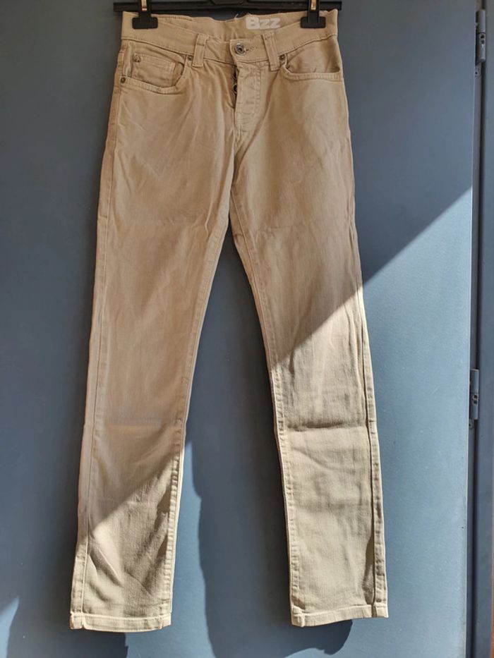 Pantalon jeans beige Bizzbee S 36