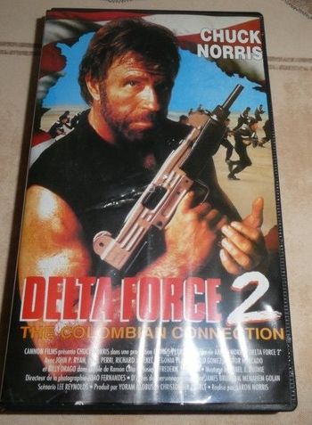 Cassette VHS Chuck Norris "Delta force 2"