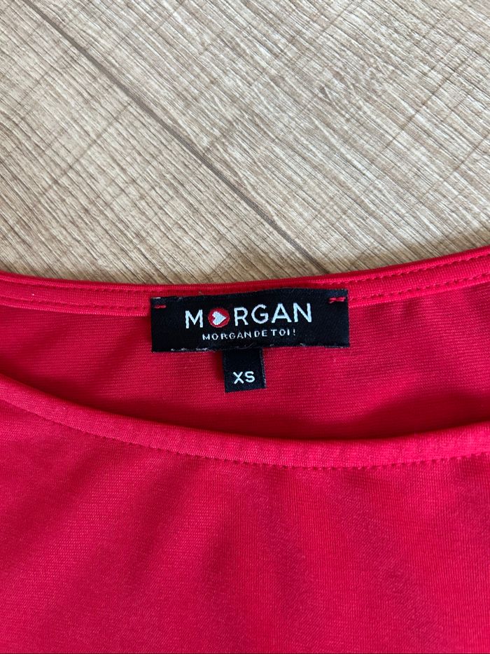 Blouse rouge sans manches Morgan taille XS jamais portée - photo numéro 9