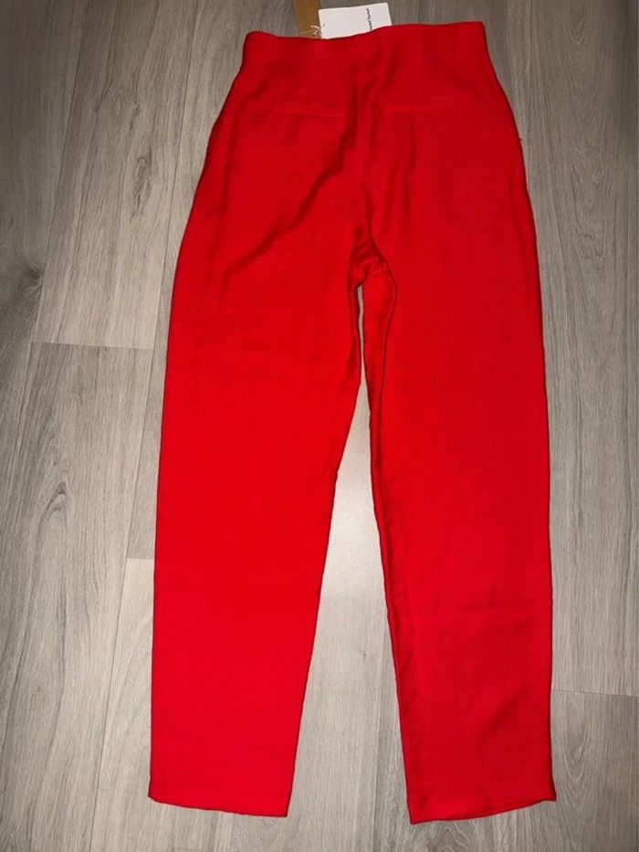 Pantalon rouge Naf Naf – taille 36 – neuf avec étiquette - photo numéro 4