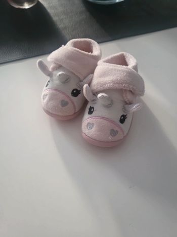 Chaussons bébé licorne