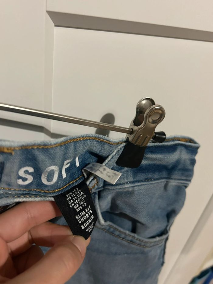 619 – bermuda / short en jean bleu clair H&M - photo numéro 6