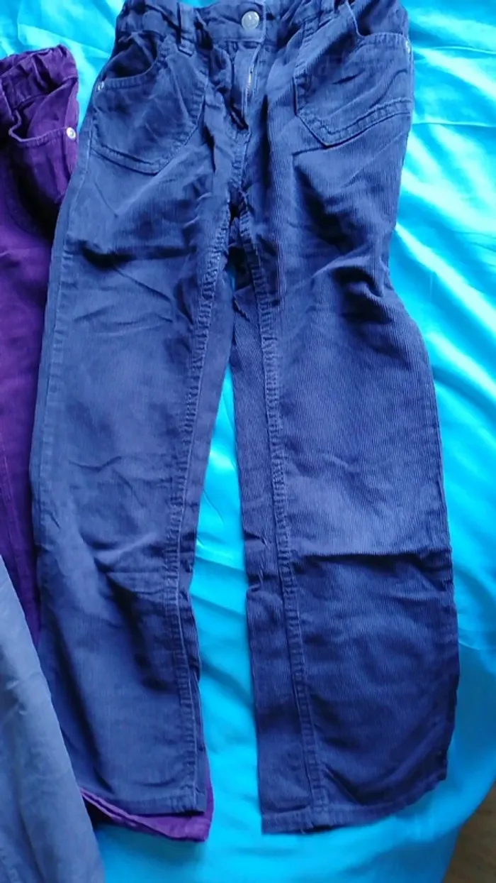 Lot de pantalons velour fille - photo numéro 3