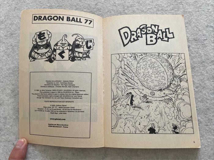 Manga Dragon Ball 77 Kiosque Mensuel Edition Orange FR Glenat DBZ - photo numéro 2