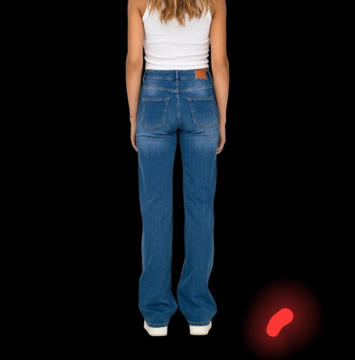 Jean Only - Blush Mid Straight - REA13187 - Denim Medium Bleu - photo numéro 2