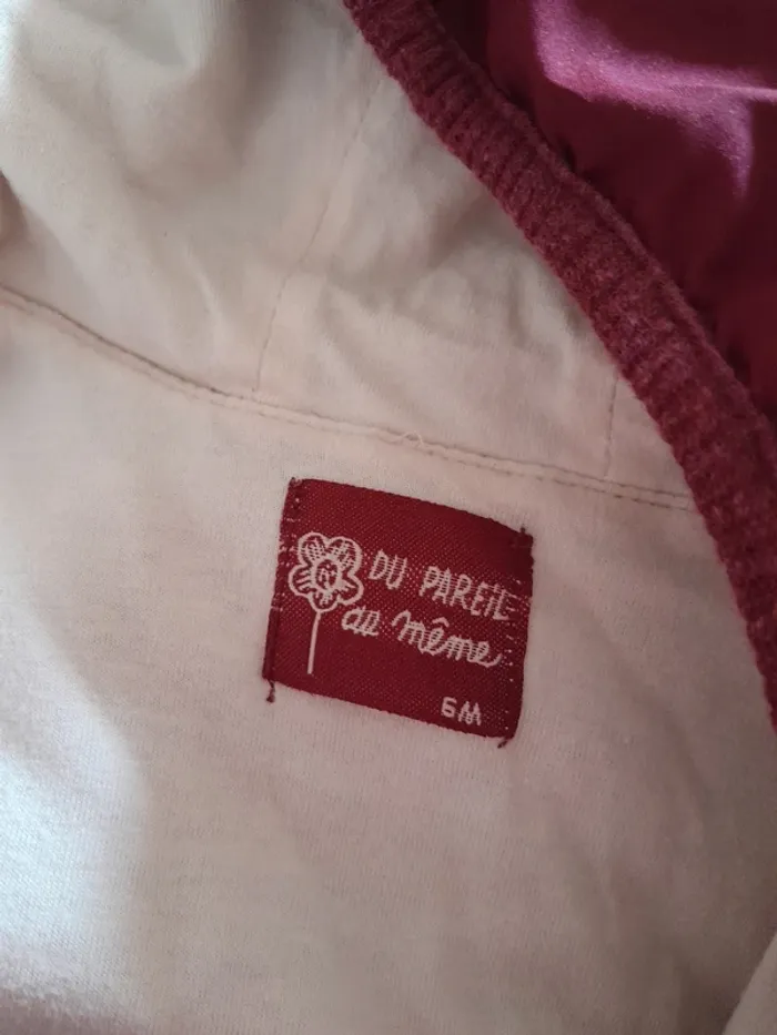 Veste a capuche fille 6mois - photo numéro 3
