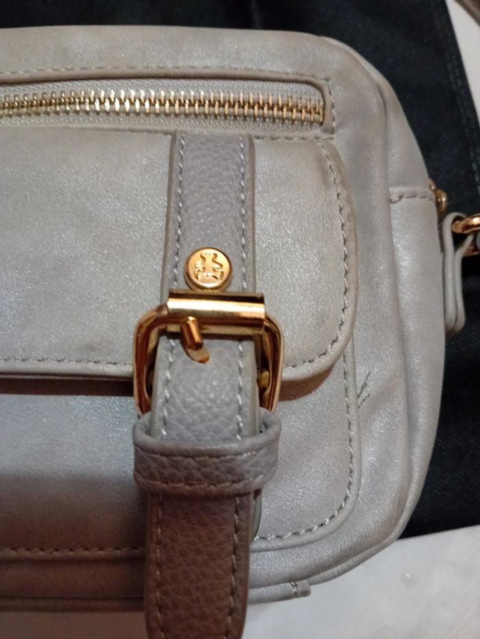 Sac Bandouillère Lulu Castagnette Gris Clair - photo numéro 4