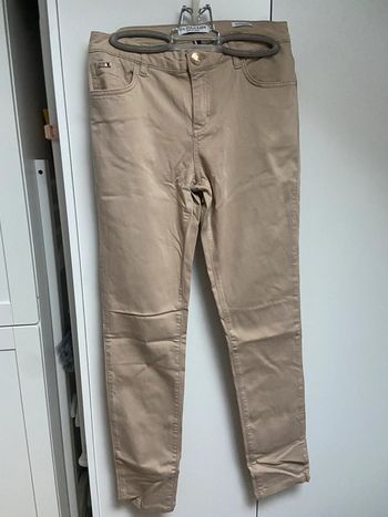 Pantalon toothpick taupe