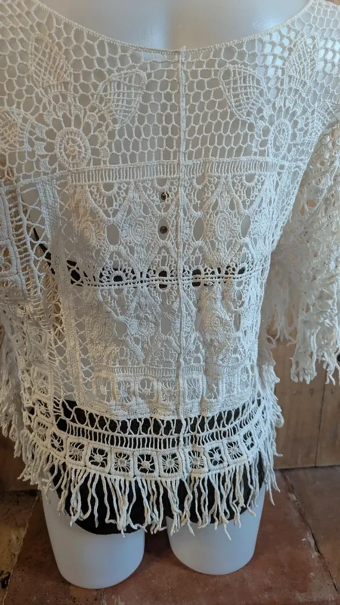 Top crochet à franges - photo numéro 3
