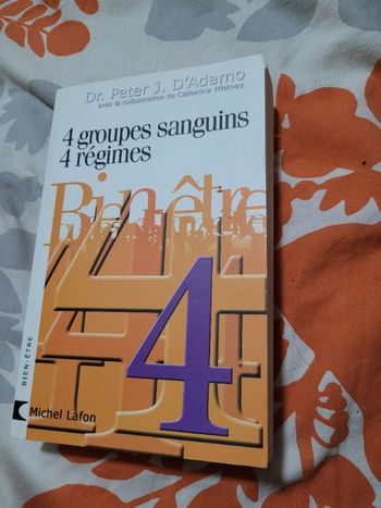 4 groupes sanguins 4 regimes
