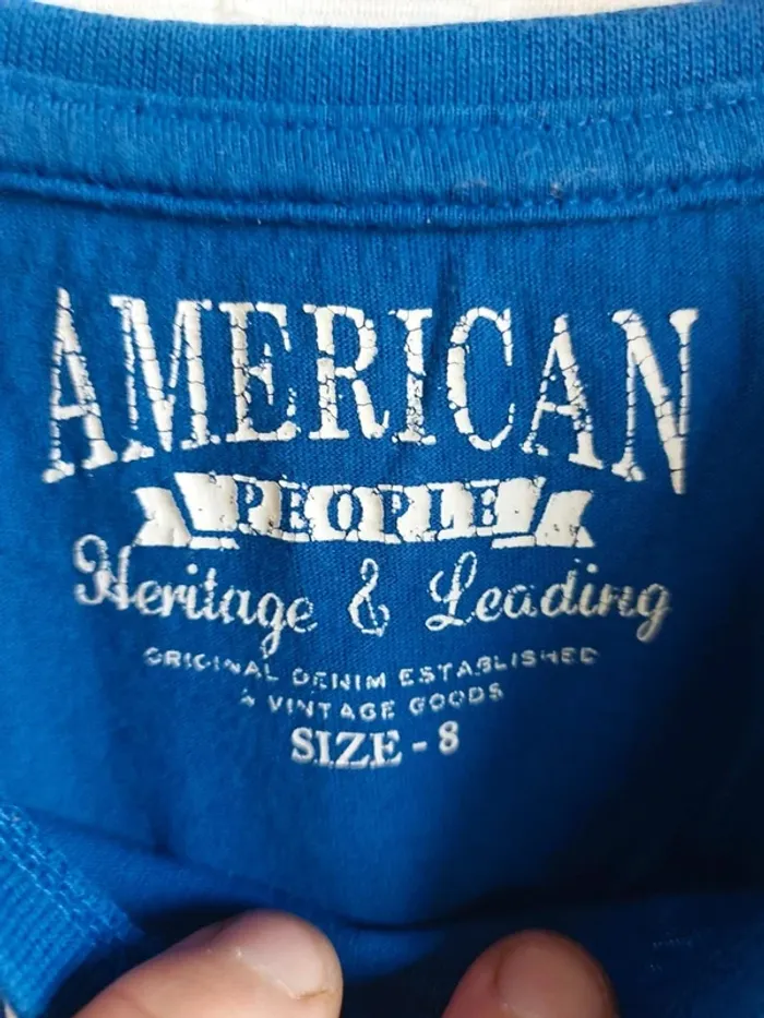 Tee-shirt 8 ans Américain People - photo numéro 3