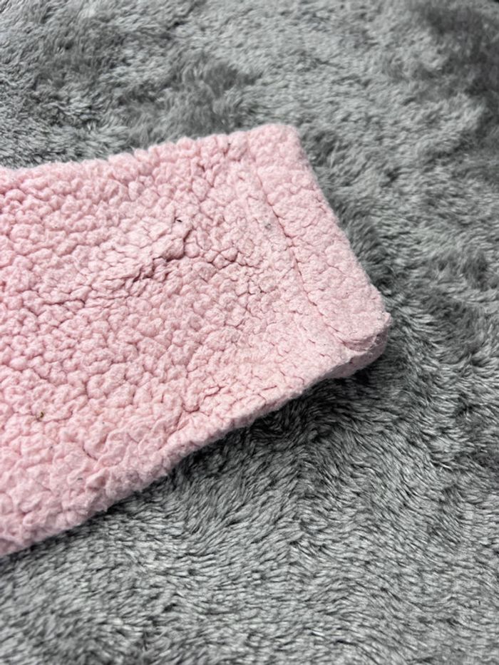 Pull polaire à capuche Fila avec logo brodé rose orangé taille S – Femme streetwear - photo numéro 12