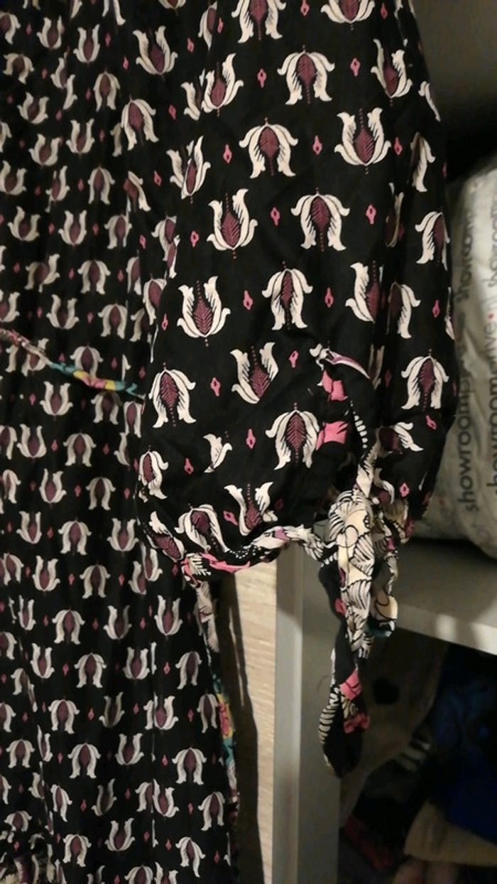 Robe lègere noir rose - photo numéro 4
