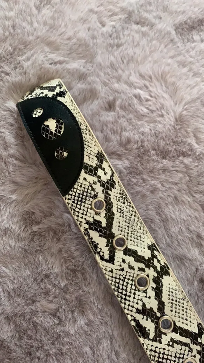 Ceinture femme motif python - photo numéro 3