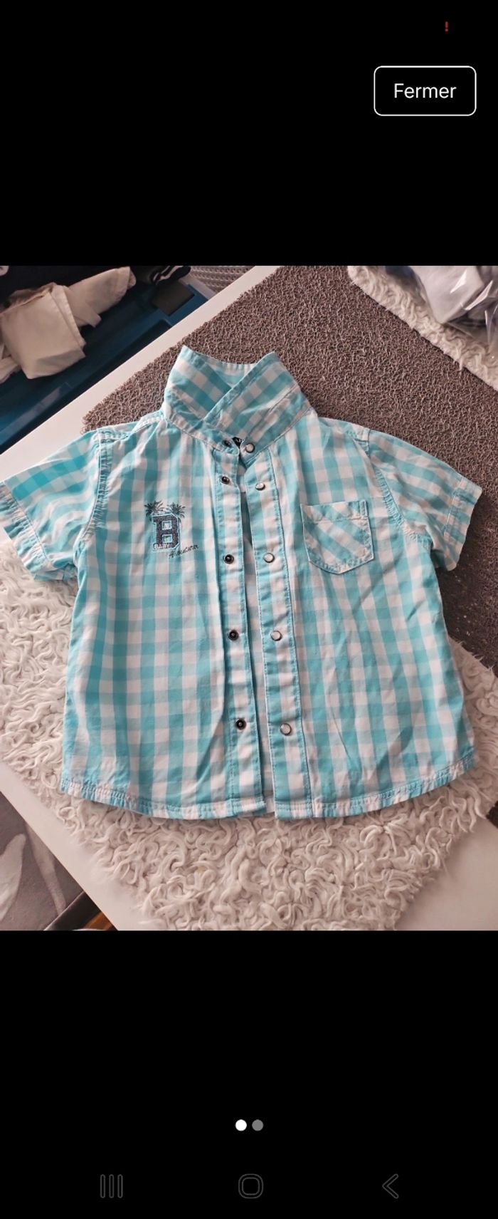 Chemise manches courtes