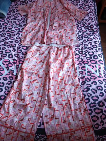 Pyjama fendi chemise et pantalon M