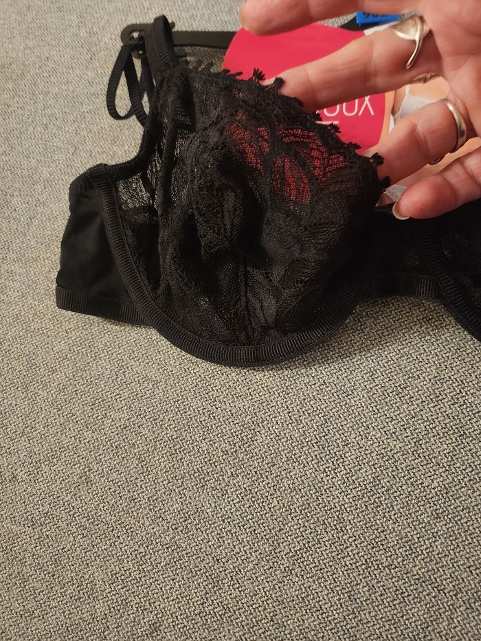 Soutien gorge noir billet doux neuf 90 B - photo numéro 2