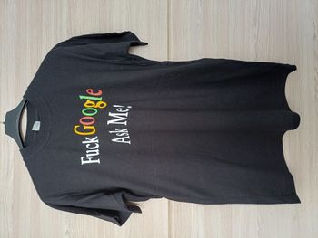 T-shirt homme, "F* Google", taille M, état impeccable