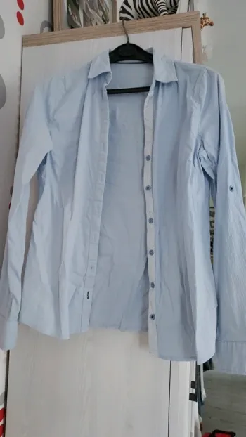 Chemise bleu rayé taille M
