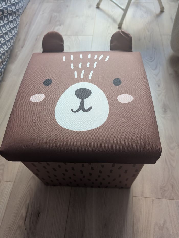 Boîte rangement Pouf ours