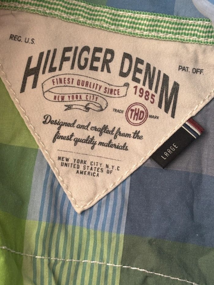 Chemise manche courte tommy hilfiger taille L - photo numéro 7