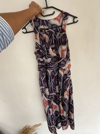 Robe en soie nafnaf multicolore