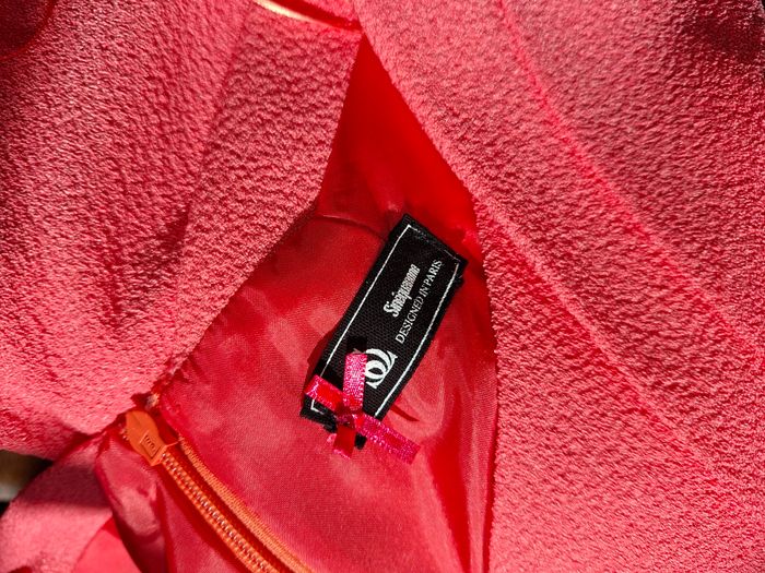 Robe Sinéquanone rose corail – T36 – neuve sans étiquette – cérémonie / mariage - photo numéro 3
