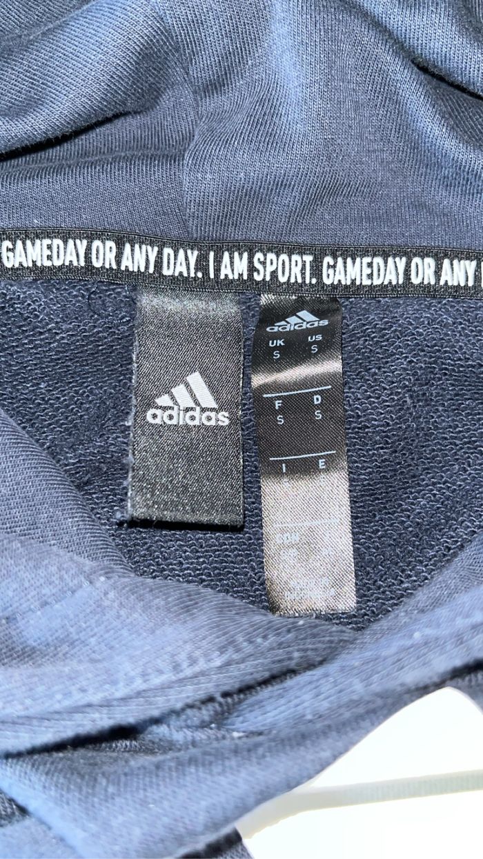 pull adidas bleu marine - photo numéro 3