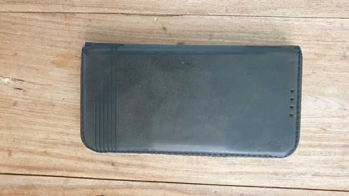 Housse de protection et porte cartes en cuir noir pour téléphone portable Huawei P20 - photo numéro 2