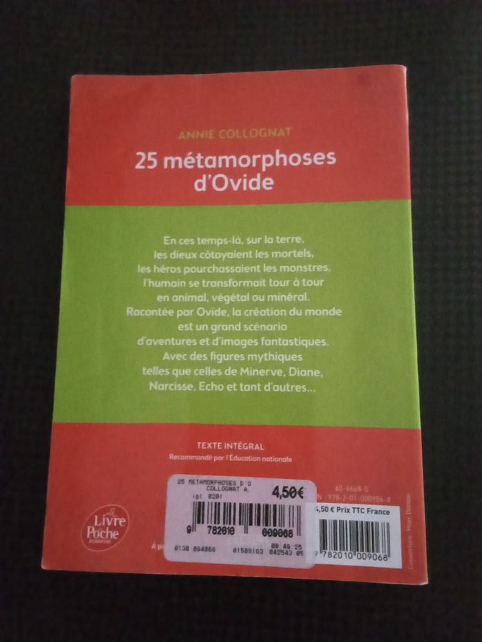 25 métamorphoses d'Ovide, Annie COLLOGNAT. - photo numéro 2