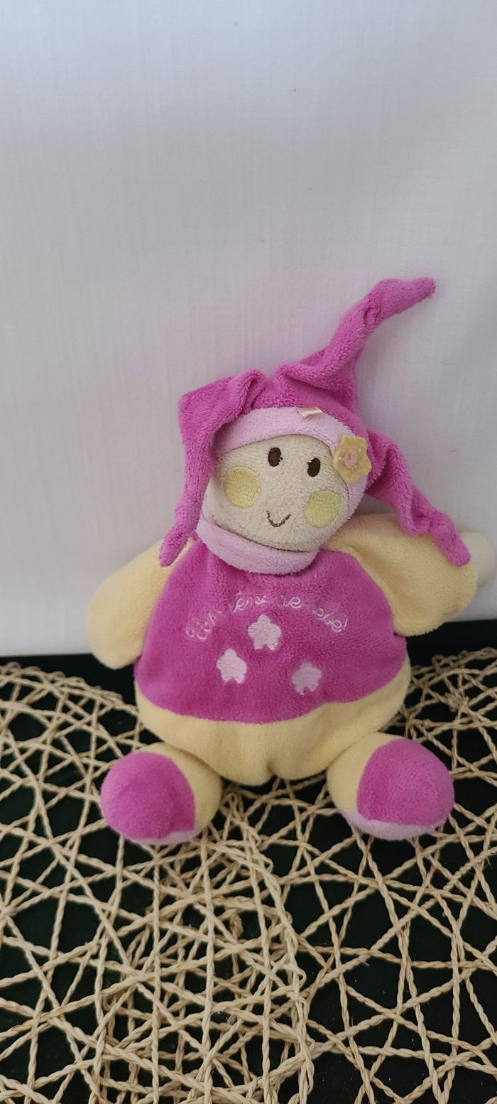 Doudou LUTIN / ARLEQUIN ROSE Un Rêve de Bébé - photo numéro 4