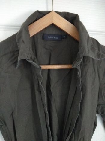 Robe à boutonnière kaki - T36