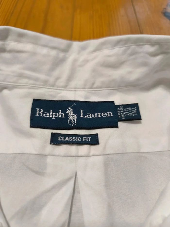 Chemise Manches Longues - Ralph Lauren - Classic Fit - Logo brodé premium - Blanc - Taille XXL - photo numéro 9