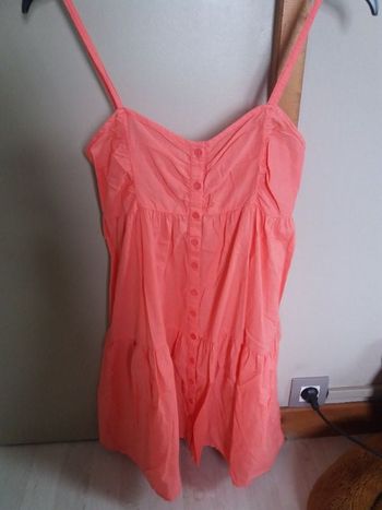 Robe uni saumon