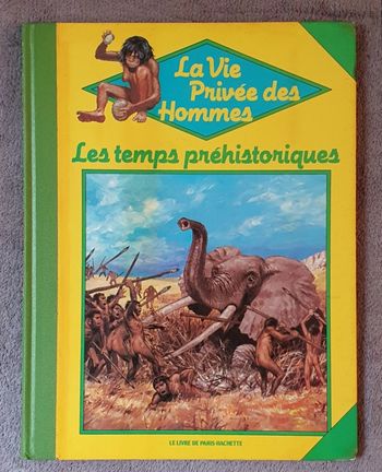 Album illustré "Les Temps Préhistoriques - Le Dictionnaire des animaux préhistoriques" / Hachette