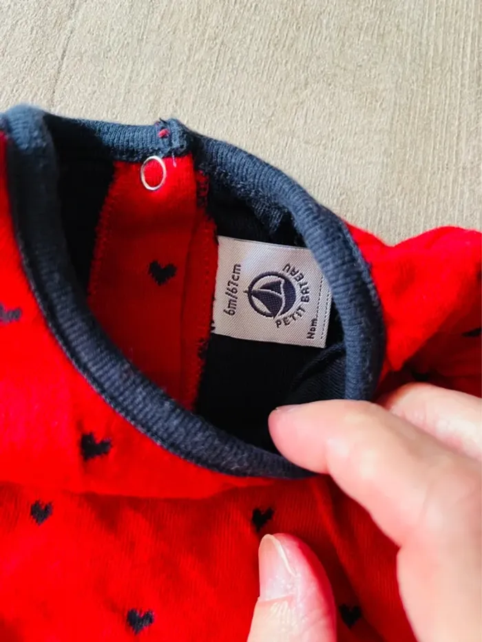 Robe bébé molletonnée petit bateau - photo numéro 2