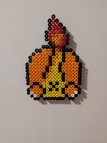 Funny Magnet Pokémon Salamèche Pixel Art 