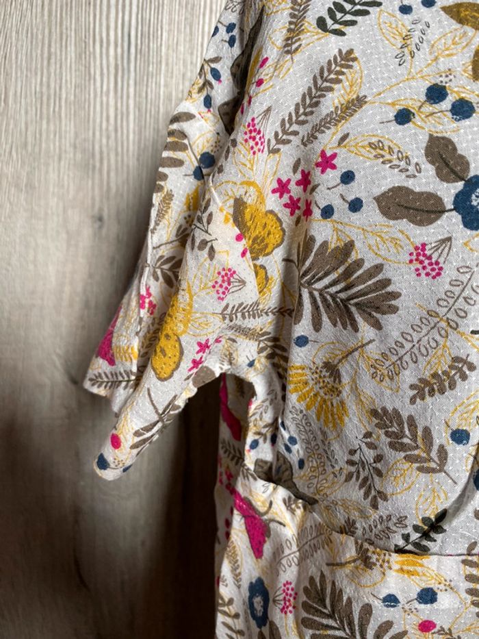 Kimono fleuri Vertbaudet 🌸 5ans - photo numéro 4