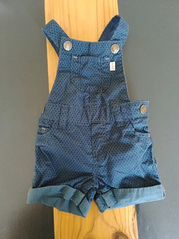 Salopette été couleur bleu jean